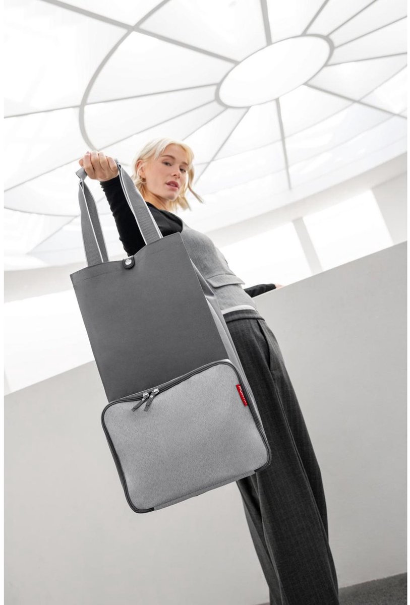 Reisenthel Foldabletrolley Boodschappentrolley - Opvouwbaar - 30L - Herringbone Grey Lichtgrijs