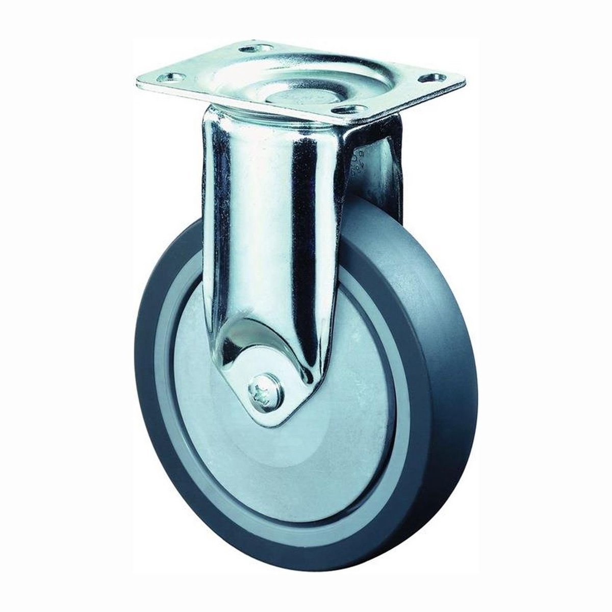 BS zwenkwielen Bokwiel massief rubber kogellager zwaar 125 mm 100...
