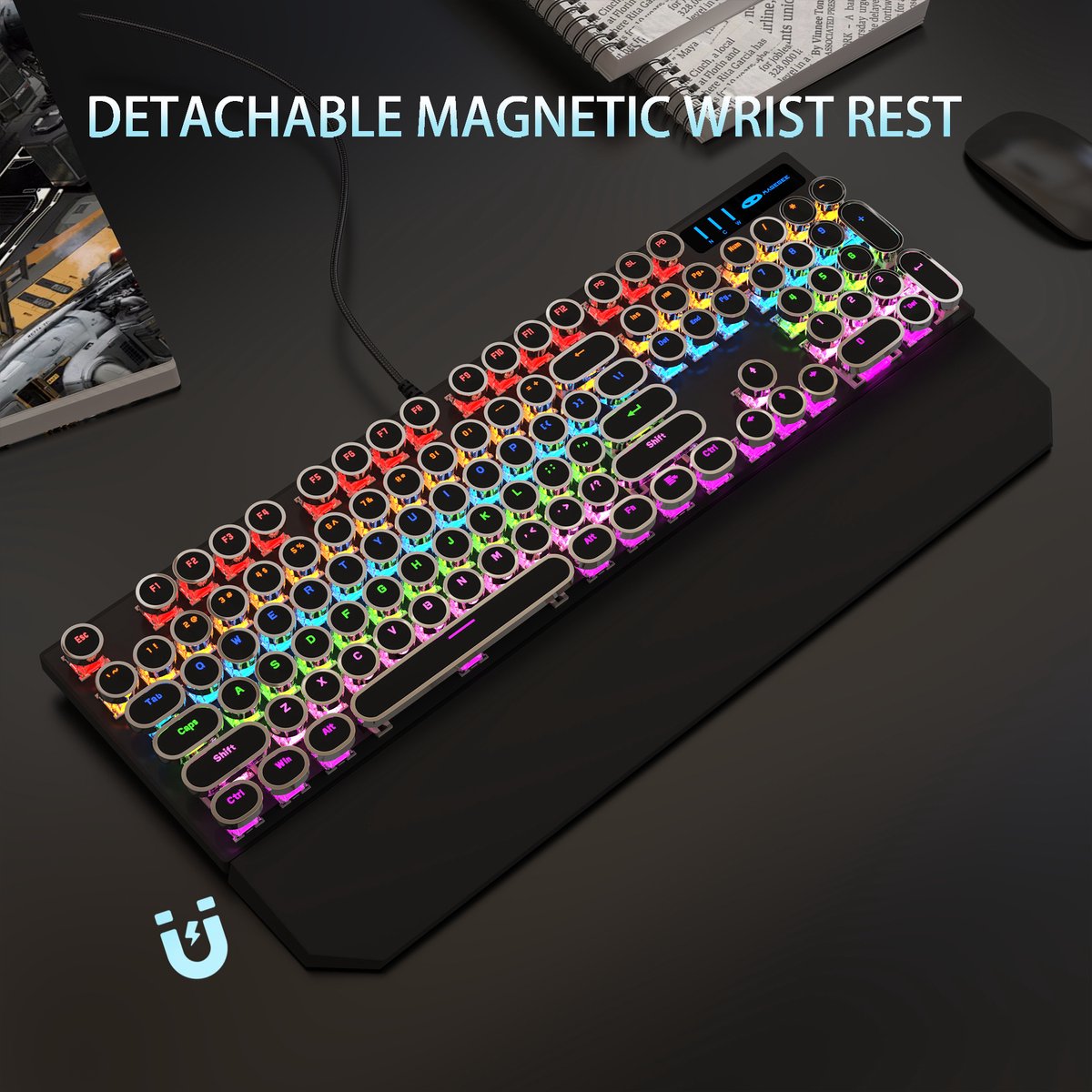 MageGee MK-Storm - Mechanisch Toetsenbord met Retro Keycaps thumbnail 2
