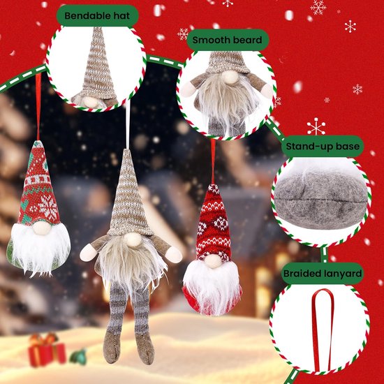 Calendrier De L'Avent Gnome De Noël 2024 | Jouets Du Calendrier De L'Avent Noël