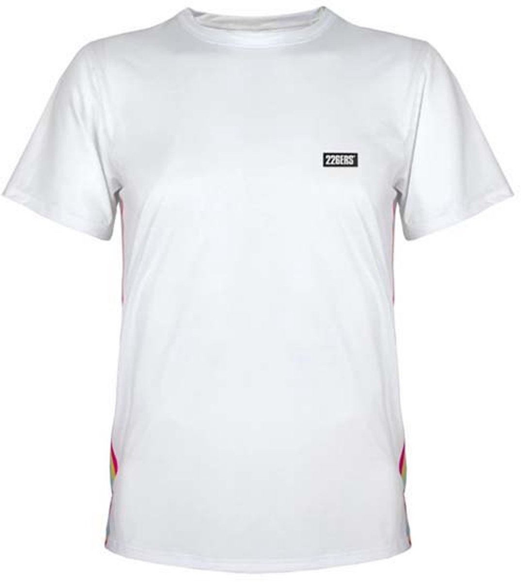 226ers Side Slim Flag T-shirt Met Korte Mouwen Wit