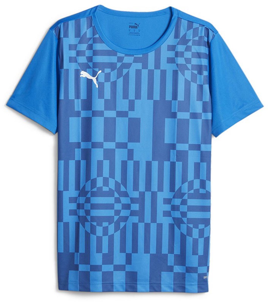 Puma Individual Rise Graph T-shirt Met Korte Mouwen Blauw S Man,Vrouw