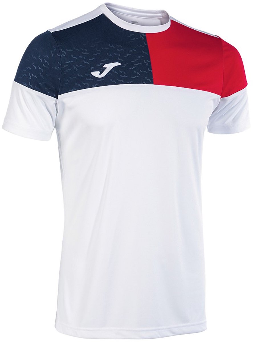 Joma Crew V T-shirt Met Korte Mouwen Wit S Man