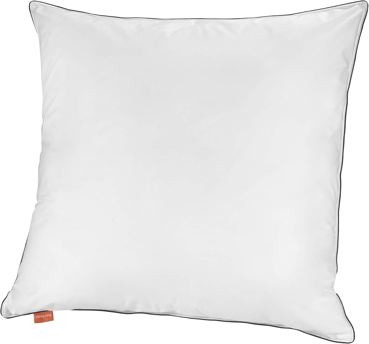 Liebling 80 x 80 cm zacht hoofdkussen | in hoogte verstelbaar hotelkussen | tijk van katoen | vulling van polyester holvezel | Made in EU | wasbaar op 60 graden | wit