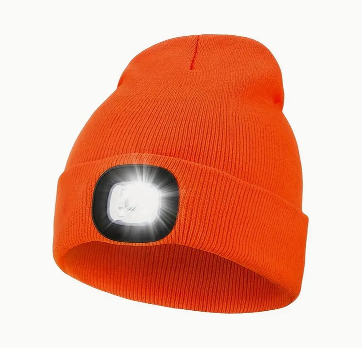 LED-muts Met Bewegingssensor – Oplaadbaar USB, 3 Lichtstanden, Zacht En Wasbaar, Geschikt Voor Hardlopen, Wandelen En Buitenwerk
