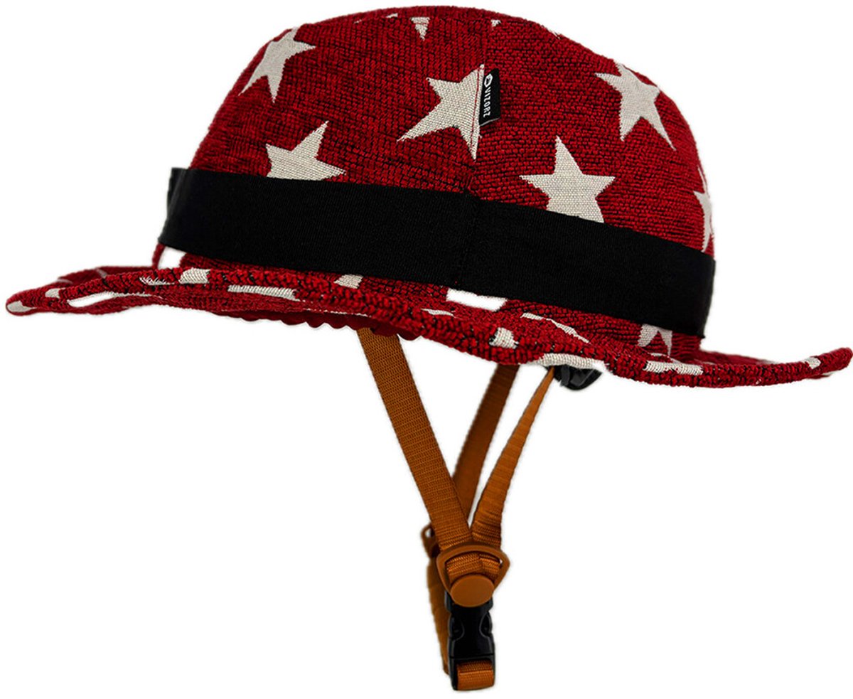 Vizorz SwitchCap fietshelm - Red stars classic
