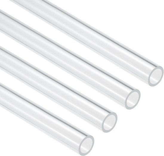 Foto: Optimaliseerde titel transparante pvc buis 4 stuks binnendiameter 14 mm diameter 18 mm lengte 250 mm acryl kunststof buis voor lampbouw staande lampen meubels kwalitatieve materialen
