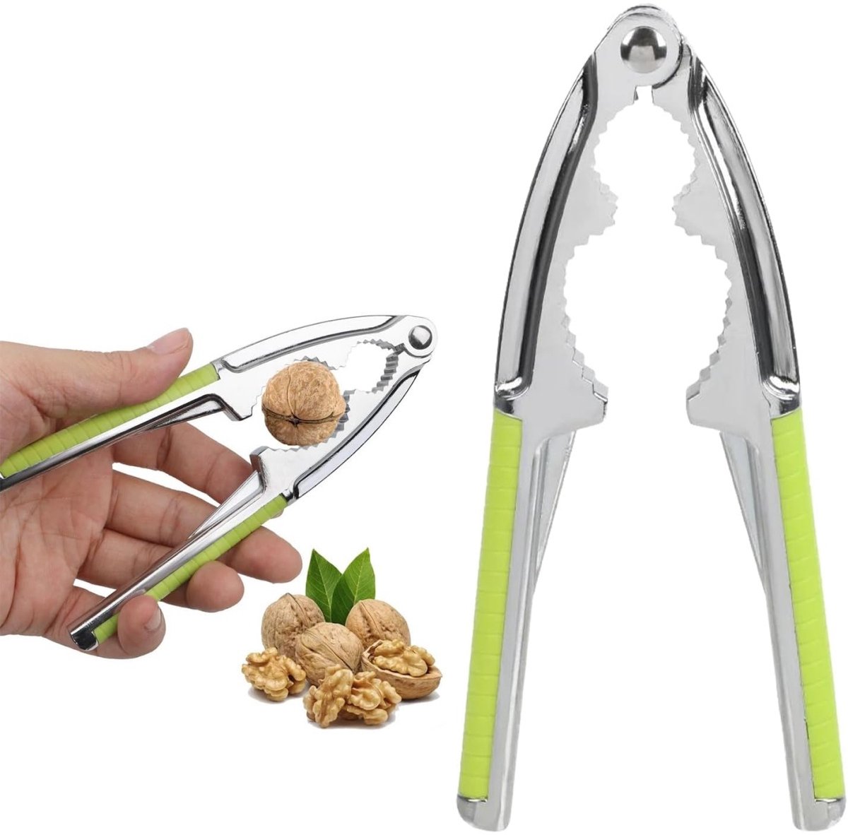 EXCITAT Notenkraker - Ontpitter - Metalen notenkraker - Antislip handvat - Geschikt voor hazelnoten, paranoten, walnoten, amandelen