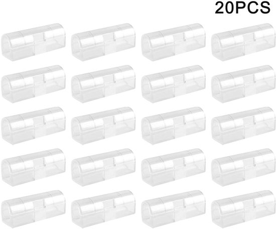 10-delige kabelmanagementset voor op het bureau - Multifunctionele kabelklemmen