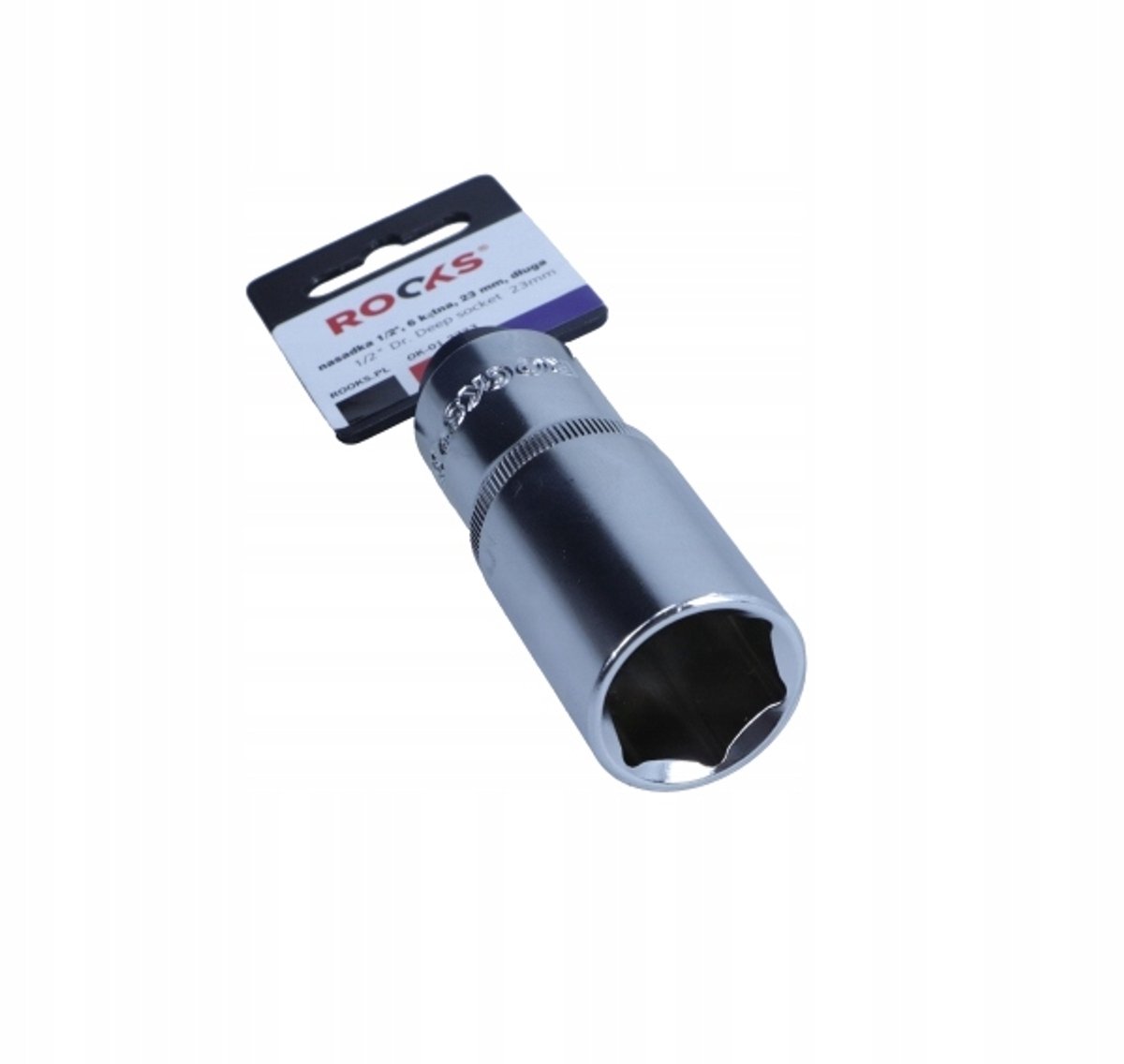 Rooks Dop Dop 1/2" 23mm 6-kant lang