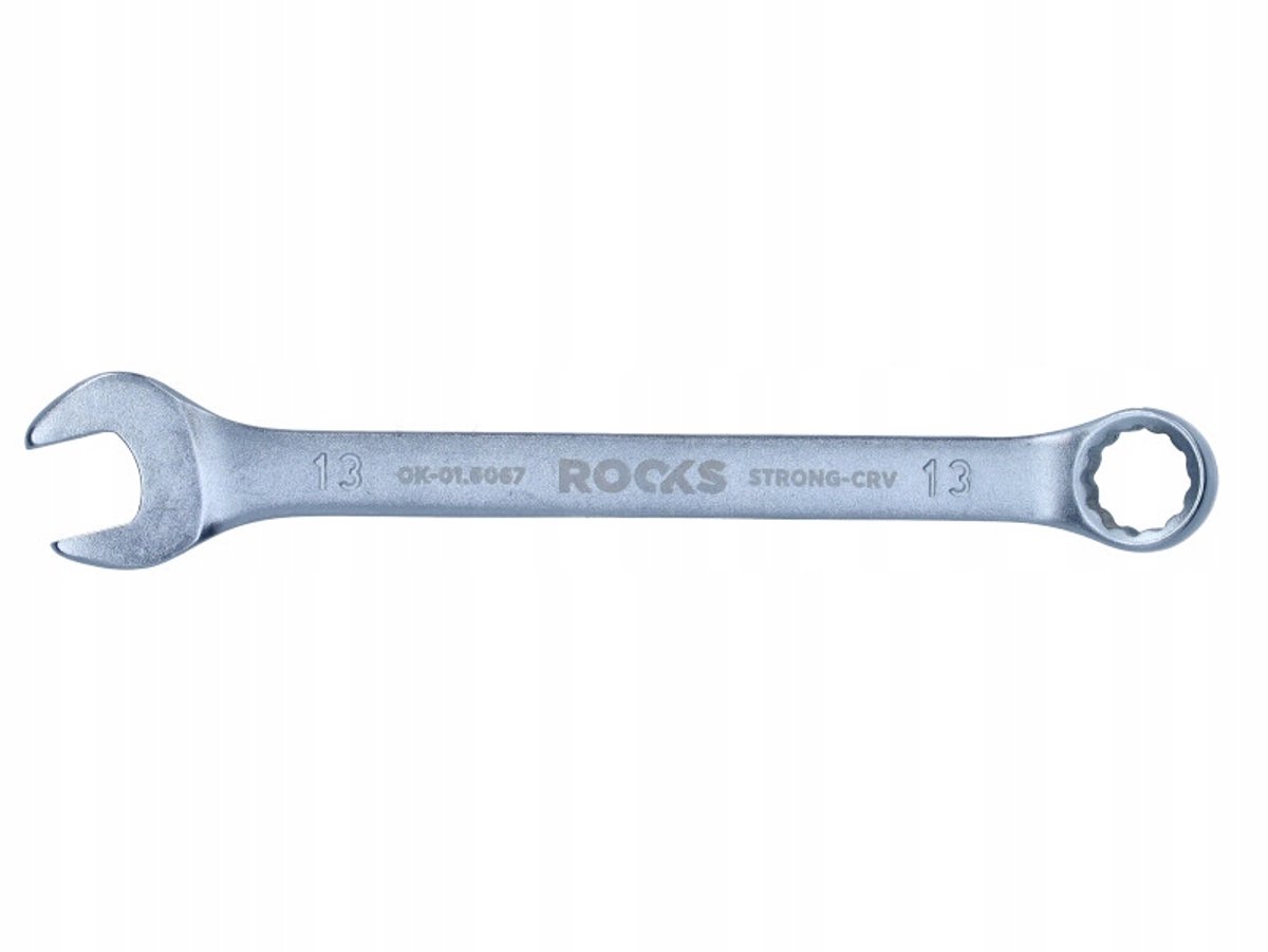 Rooks ringsleutel 13 mm 31CrV3 staal, dubbel chroom, DIN 3113A