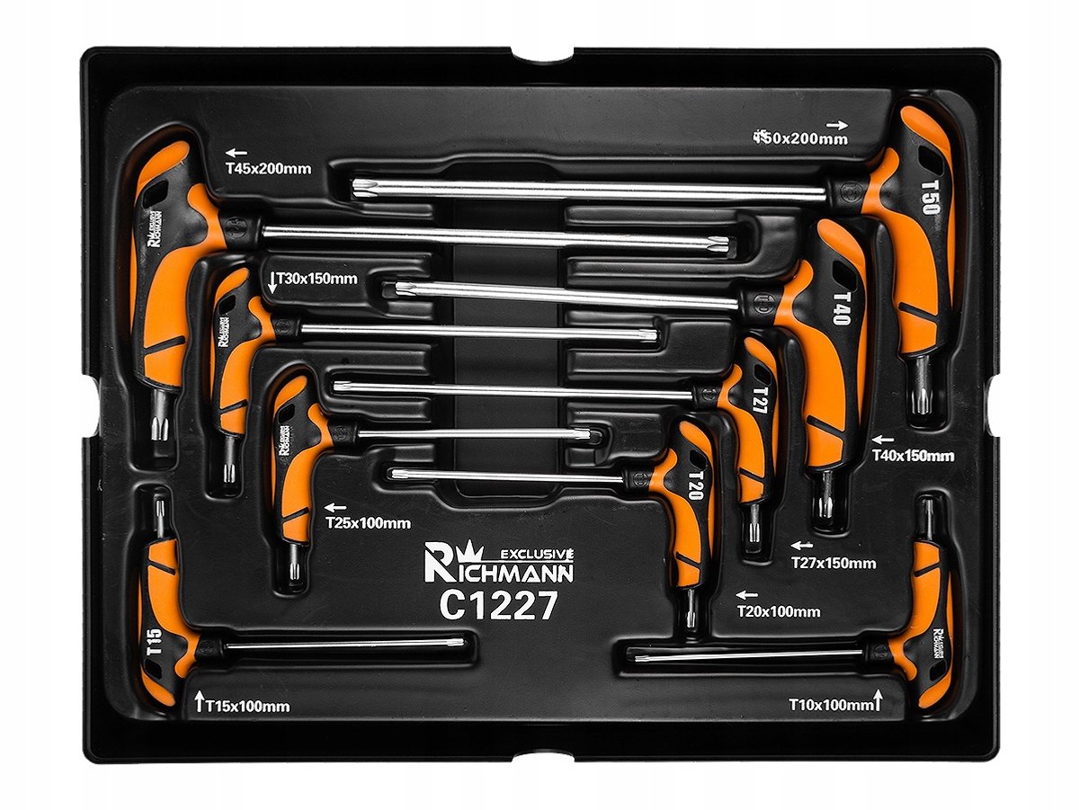 Richmann Torx Inbus Sleutel Set T10-T50 met Houder