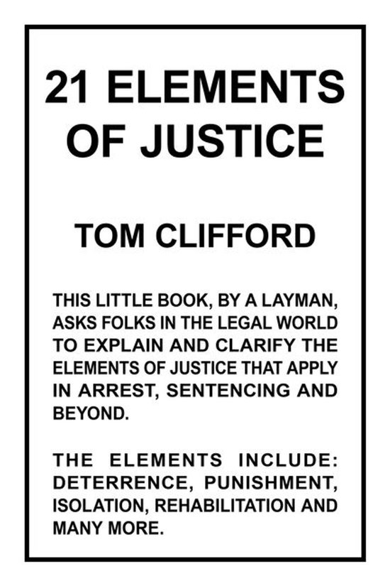 21 Elements of Justice - cover