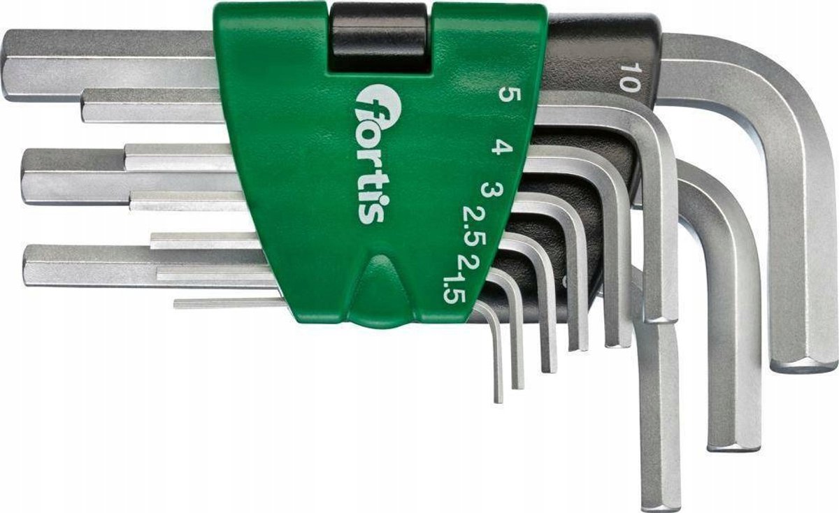 Fortis Inbussleutelset 9 Delig 1,5-10mm