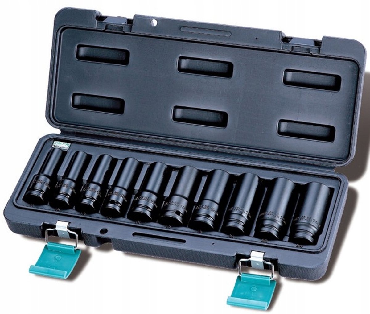 Lange Slagdoppen Set 1/2" 6-kant 10-24mm 10st