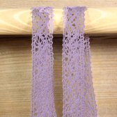 Gehaakt Katoenen Kadolint Lavendel – 22 mm × 10 m – Lint