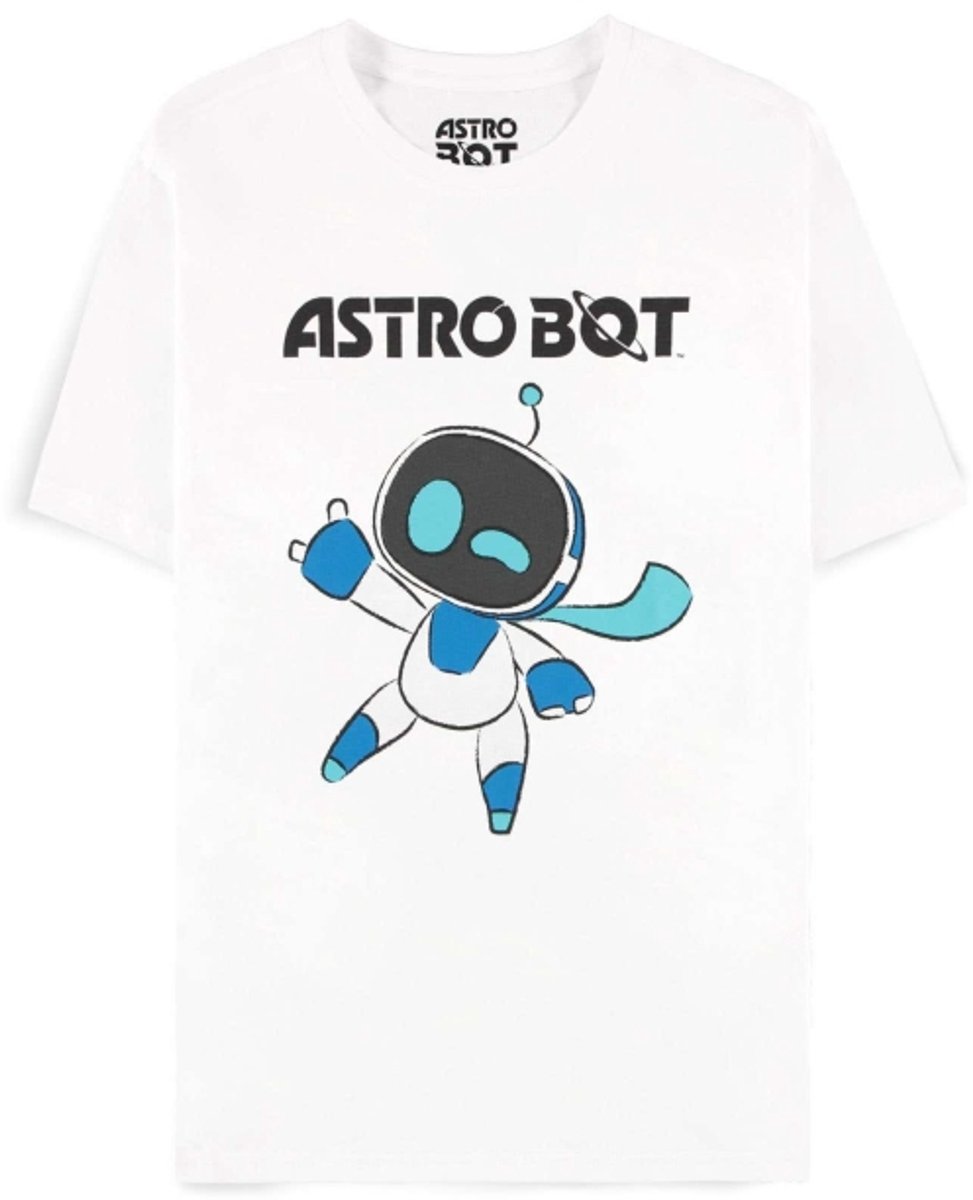 Astrobot - Logo Heren T-shirt - 2XL - Wit