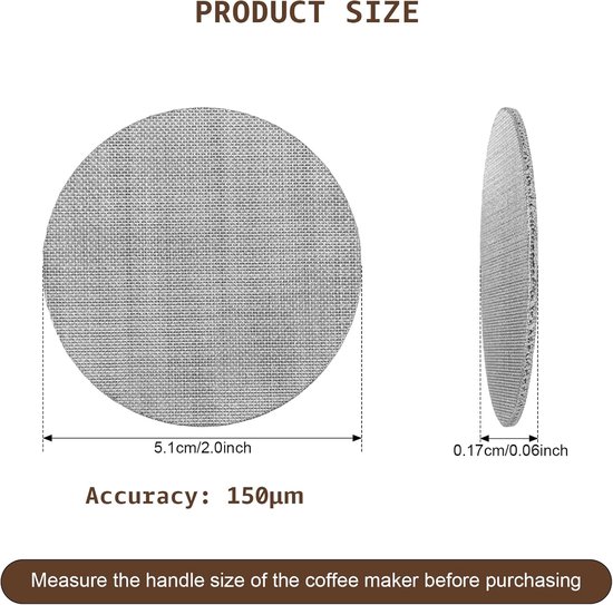 Roestvrijstalen koffiefilter voor het overgieten van koffie