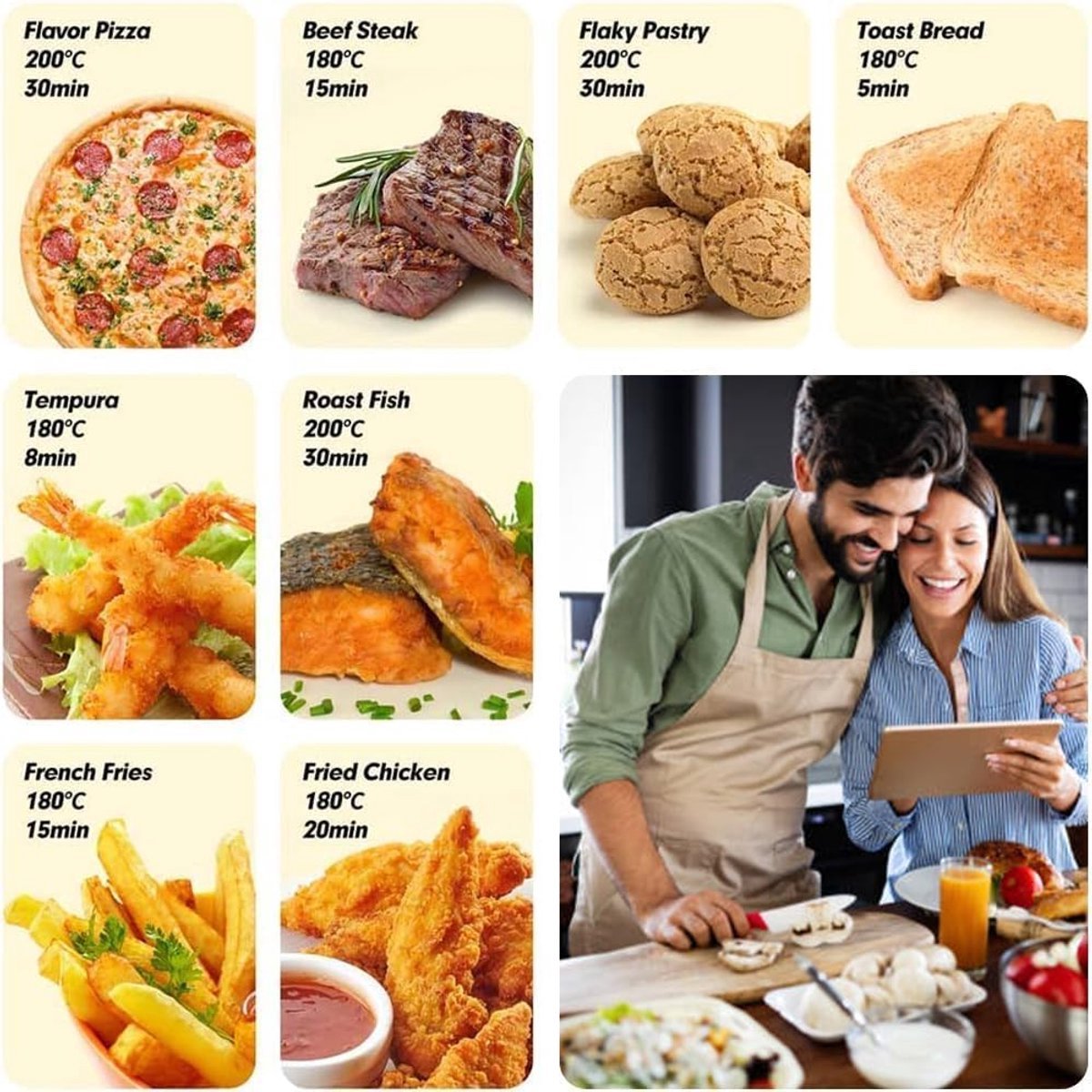 Namajunas - Bakpapier airfryer - Bakpapiervellen - Geschikt voor Philips Dual Basket Airfryer 3000-serie en 5000-serie (6L/3L) – modellen NA350/300 en NA550/500 - 120 Stuks - Airfryer Wegwerpbakjes - Geschikt voor Philips 9L heteluchtfriteuse — afbeelding 2