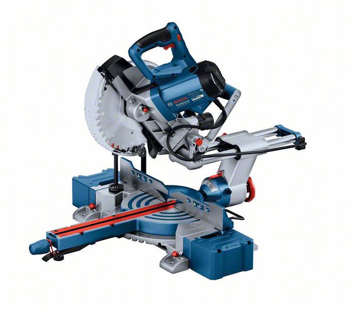 Bosch Professional GCM 305-254 D Afkortzaag - 1500 Watt - inclusief Zaagblad standaard voor hout, 2x steun, stofzak, klem