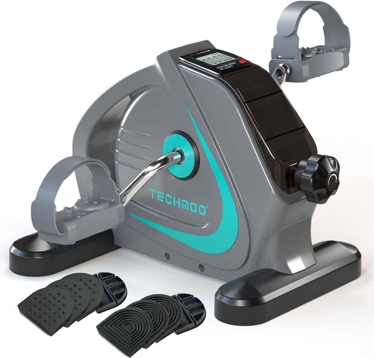 Draagbare Mini Hometrainer voor Onder Bureau met Vliegwiel voor Senioren en Revalidatie