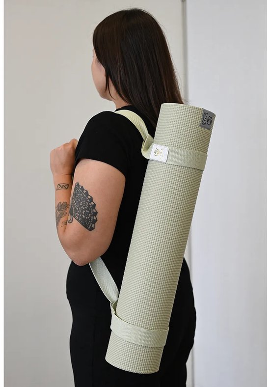 Love Generation - Yogamat Draagriem - Katoen - Serenity Sage van Love Generation — afbeelding 4