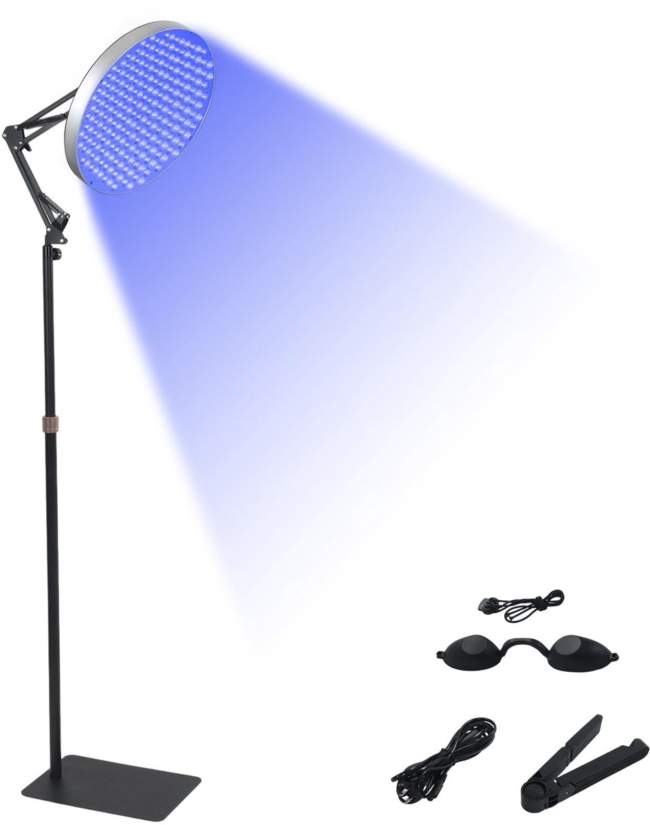 Unyqoos® Compacte en verstelbare bruiningslamp voor thuisgebruik met 250 leds