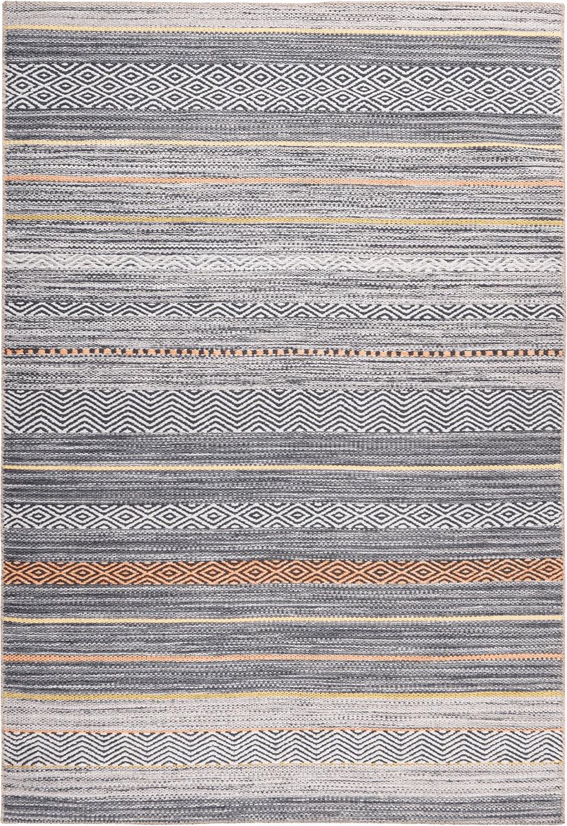 Bohemian Vloerkleed | Tapijt | Faye | Strepen | Multikleur | 75x150 cm