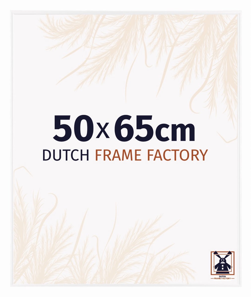 Dutch Frame Factory Fotolijst 50x65 cm - Kunststof - Wit Hoogglans - Easy