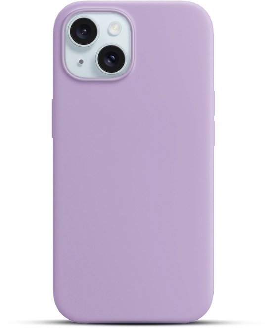 Coque en silicone Solidenz Purple MagSafe iPhone 15 - Lavande