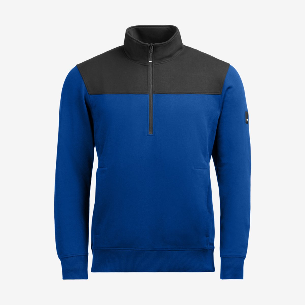 FHB ROB Zip Sweatshirt 821120 - Korenblauw-Zwart - L