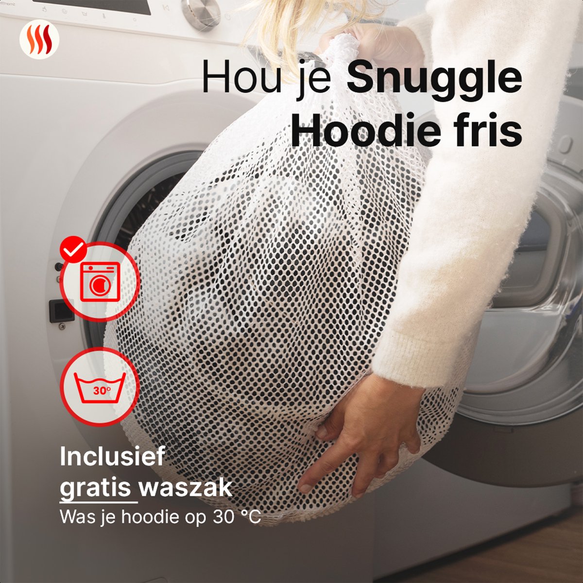 Seranova Verwarmde Hoodie Deken - Elektrische Snuggle Hoodie - Fleece Deken met mouwen - Unisex Verwarmde Trui - Zacht & Warm - Beige — cadeau in Elektronica - foto 6
