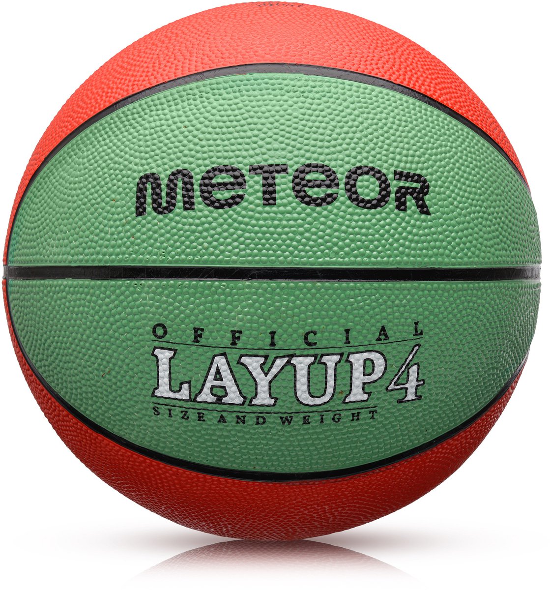 Meteor Layup 4 - Basketbal - voor recreatief gebruik - Sportuitrusting - Rood / Groen