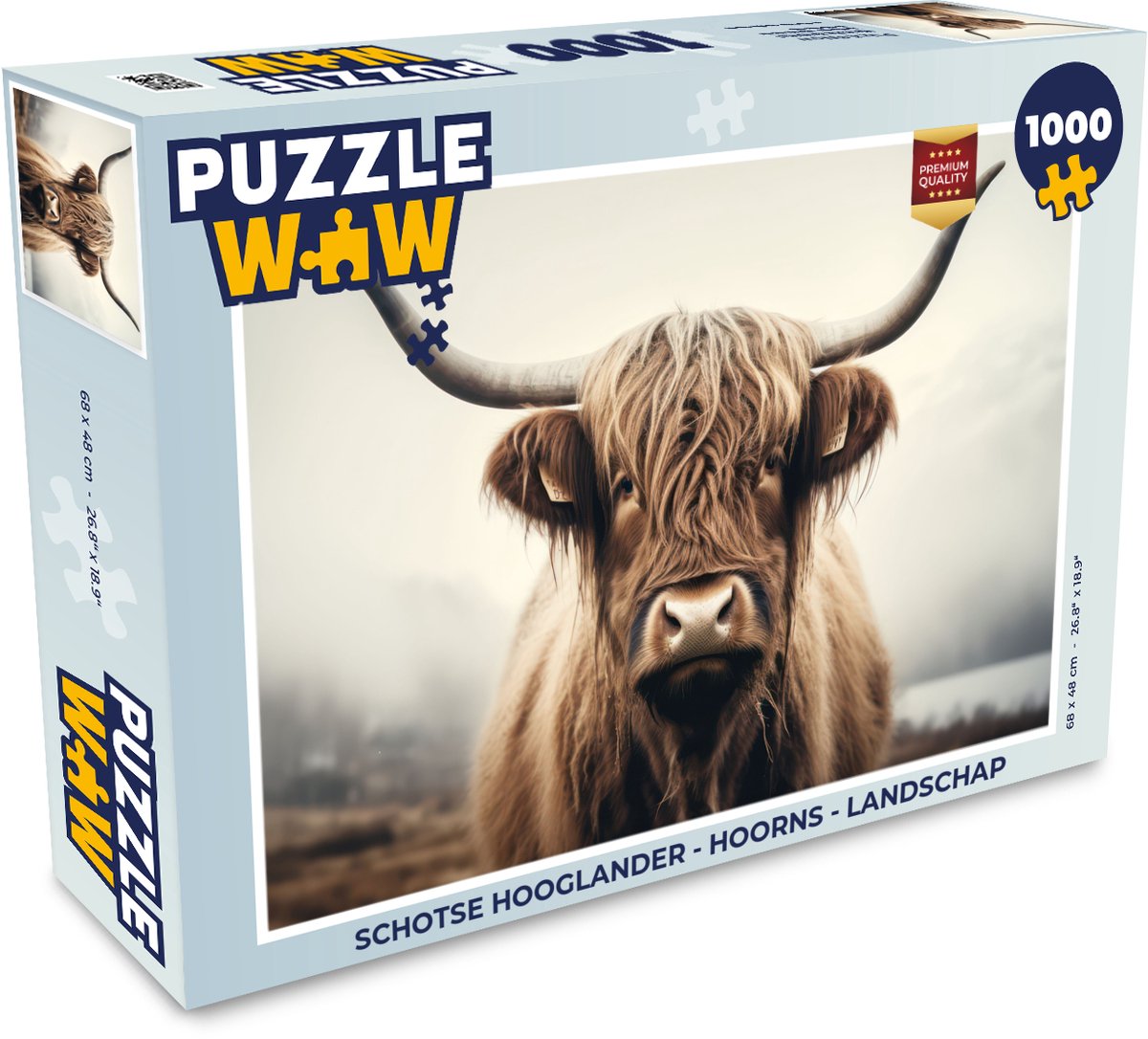 Schotse hooglander - Hoorns - Landschap