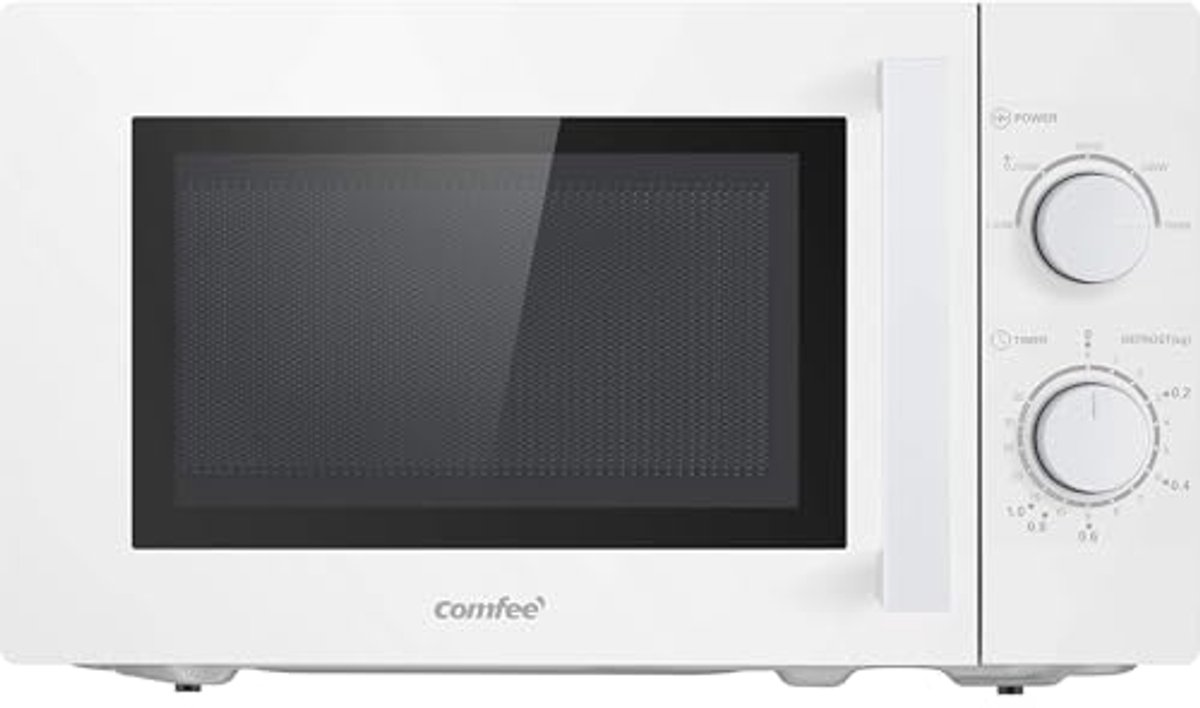 Solo Magnetron Oven met 5 Kookniveaus en Draaiplateau, 20 L/700 W - Wit