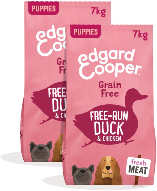 Edgard Cooper Kroketten voor honden, volwassenen, (hert/eend, 1 kg