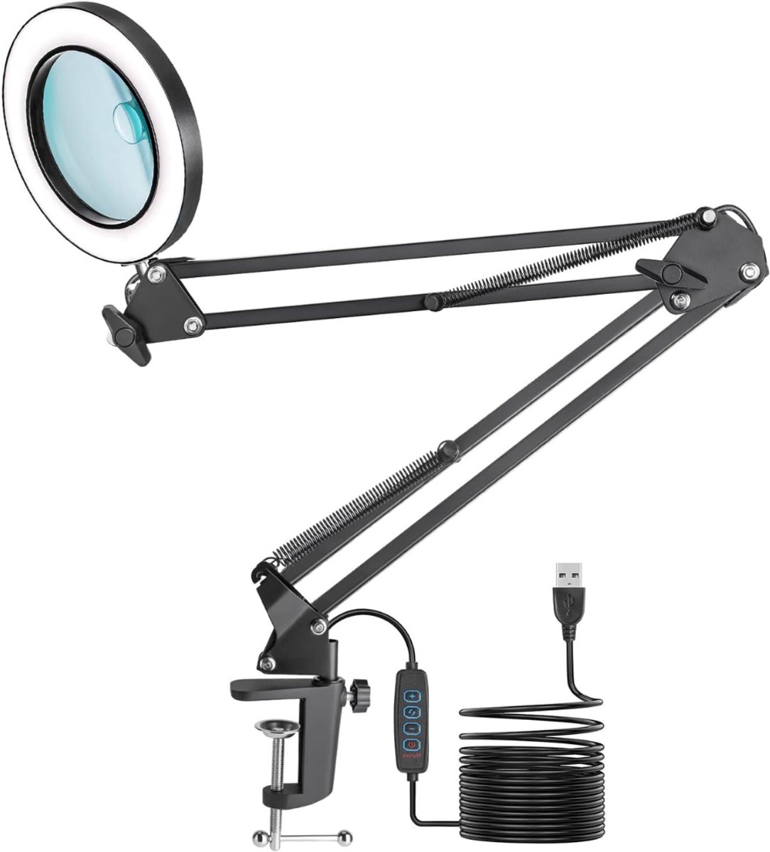 Loeplamp met Standaard - Lamp met Led Verlichting
