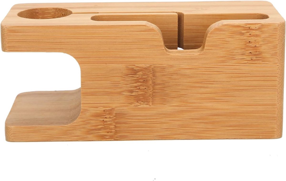 Bamboe Organisator Laadstation voor Mobiele Apparaten, Horloge en Tablet