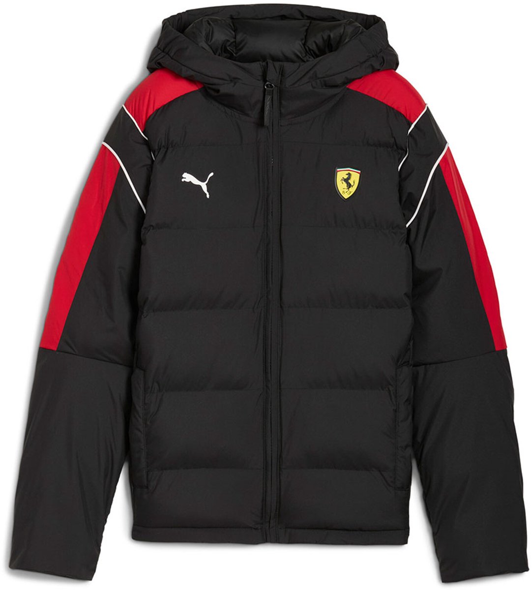 Puma Ferrari Sportswear Kids Ecolite Gewatteerde Jas 4-5 Years Jongens Meisjes Zwart