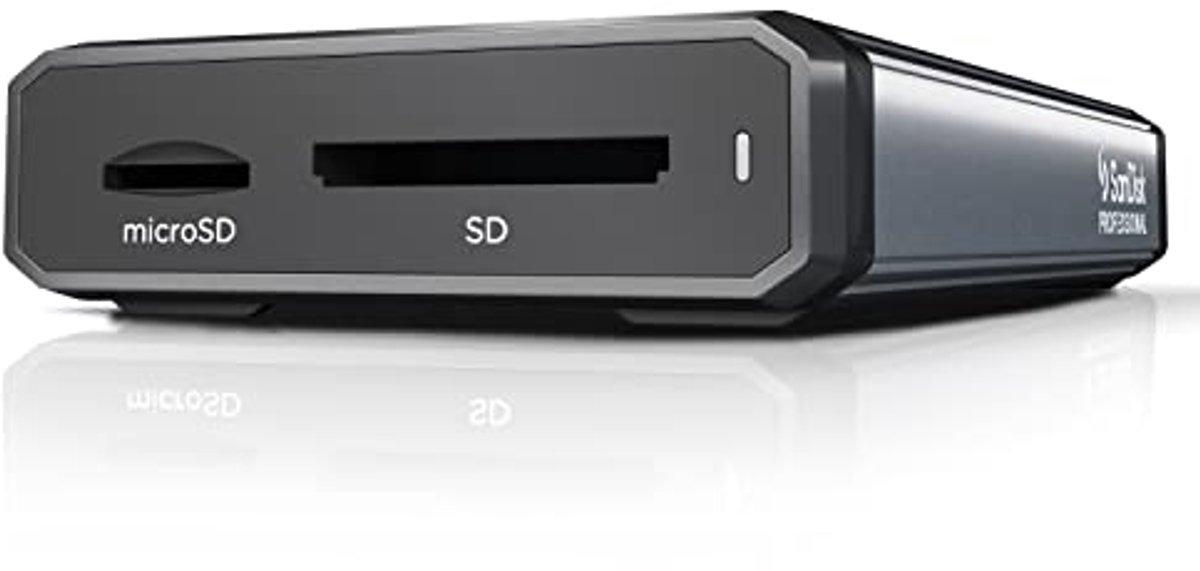 Professionele SD en microSD Kaartlezer met USB-C - Aluminium Behuizing voor Hoge Snelheidsoverdrachten