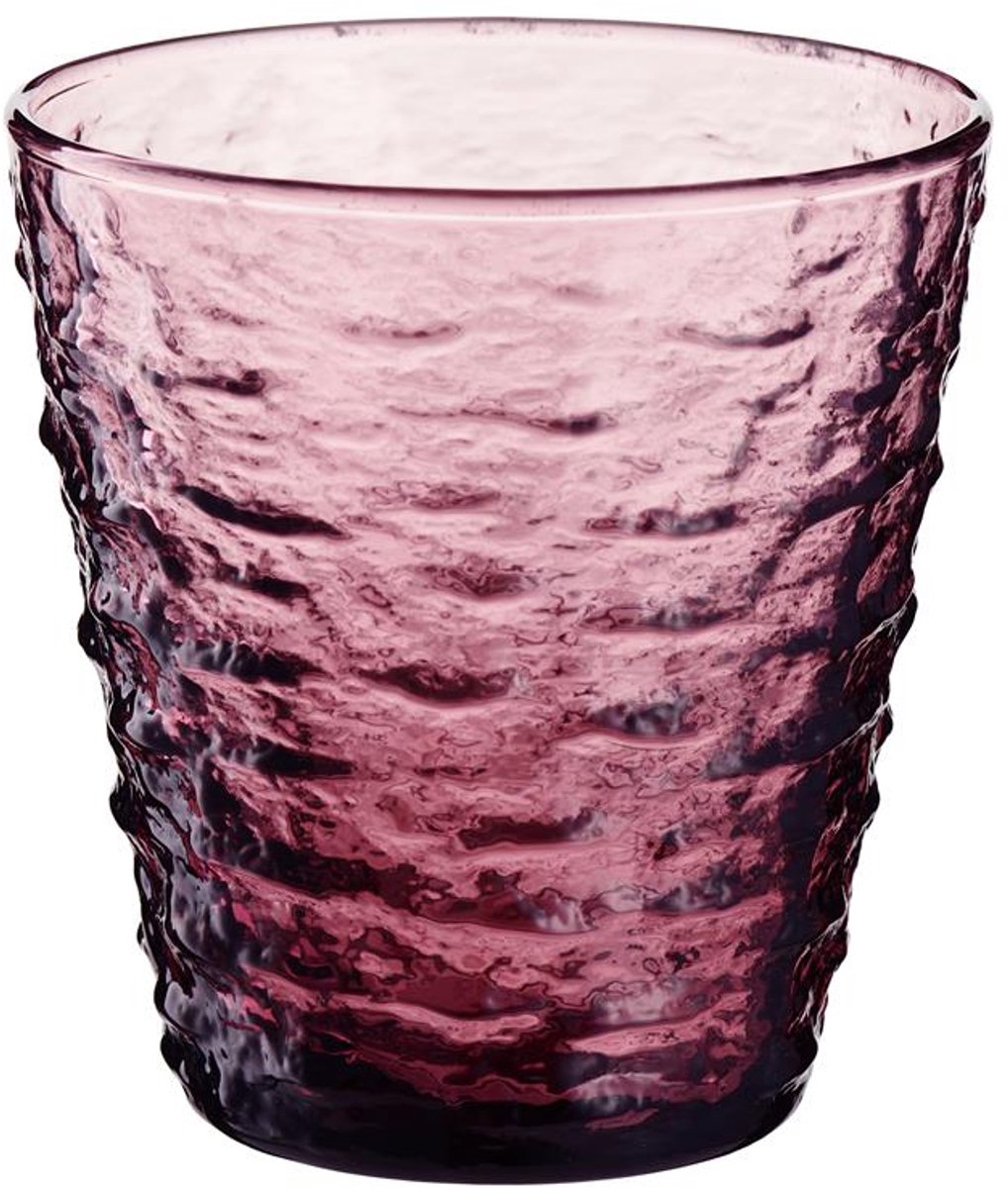 Villa Italia Selena Fles glazen 270 ml - Handgevormd, Paars