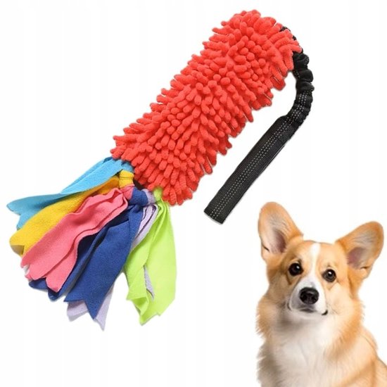 Dingo Mop op lange band lengte 130 cm Agility Apporte Motivatie spel met hond speelgoed training perfect kleurenmix 15577 Dingo Mop op lange band lengte 130 cm Agility Apporte Motivatie spel met hond speelgoed training perfect kleurenmix 15577