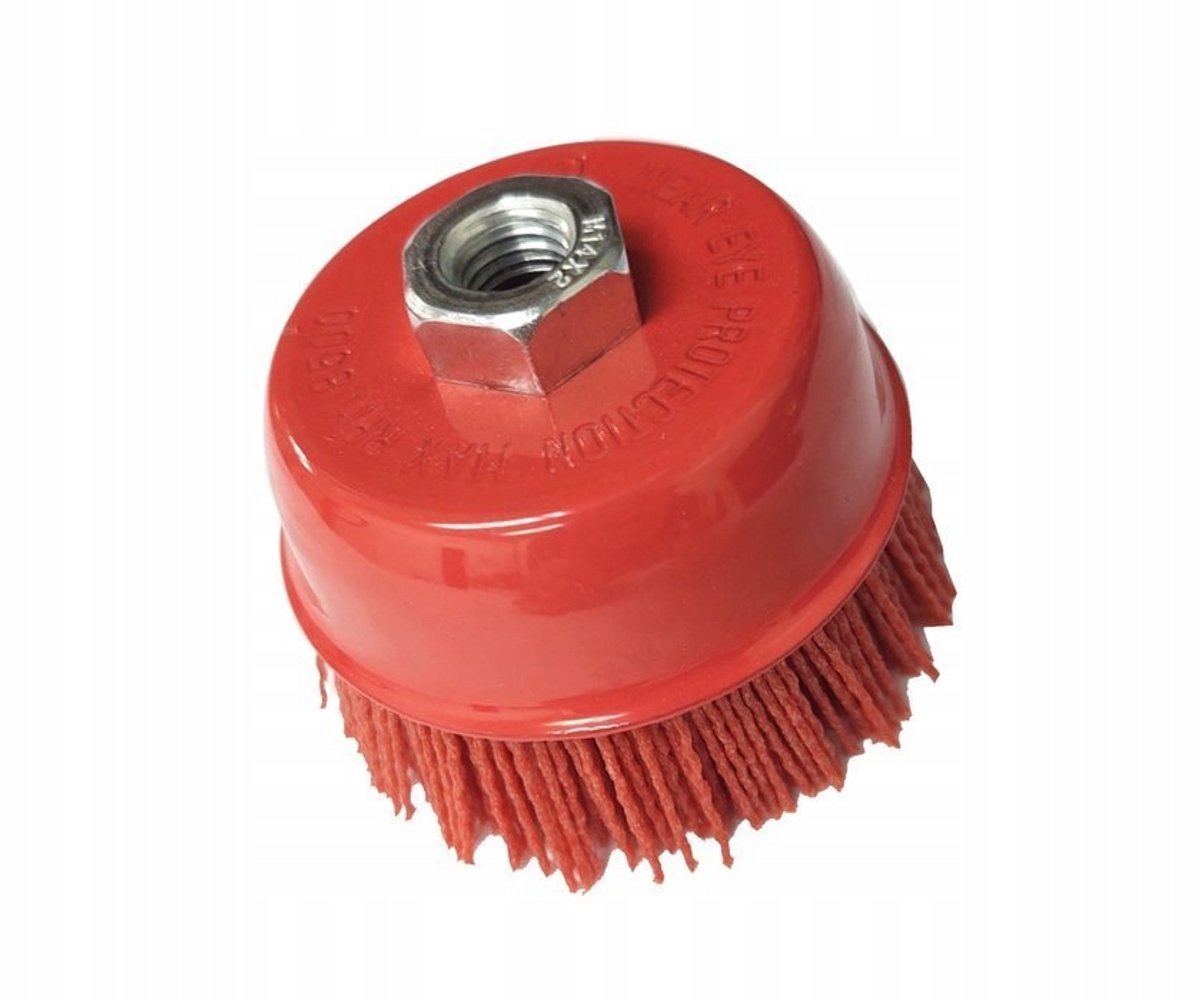 Nylon Borstel 100mm M14 voor Metaal & Hout - Schuurmachine Opzetstuk