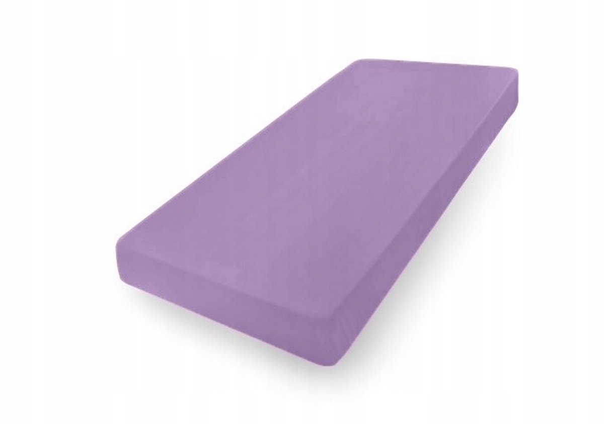 Matex Jersey Hoeslaken met Elastiek 200x220cm - Premium Katoen - Paars