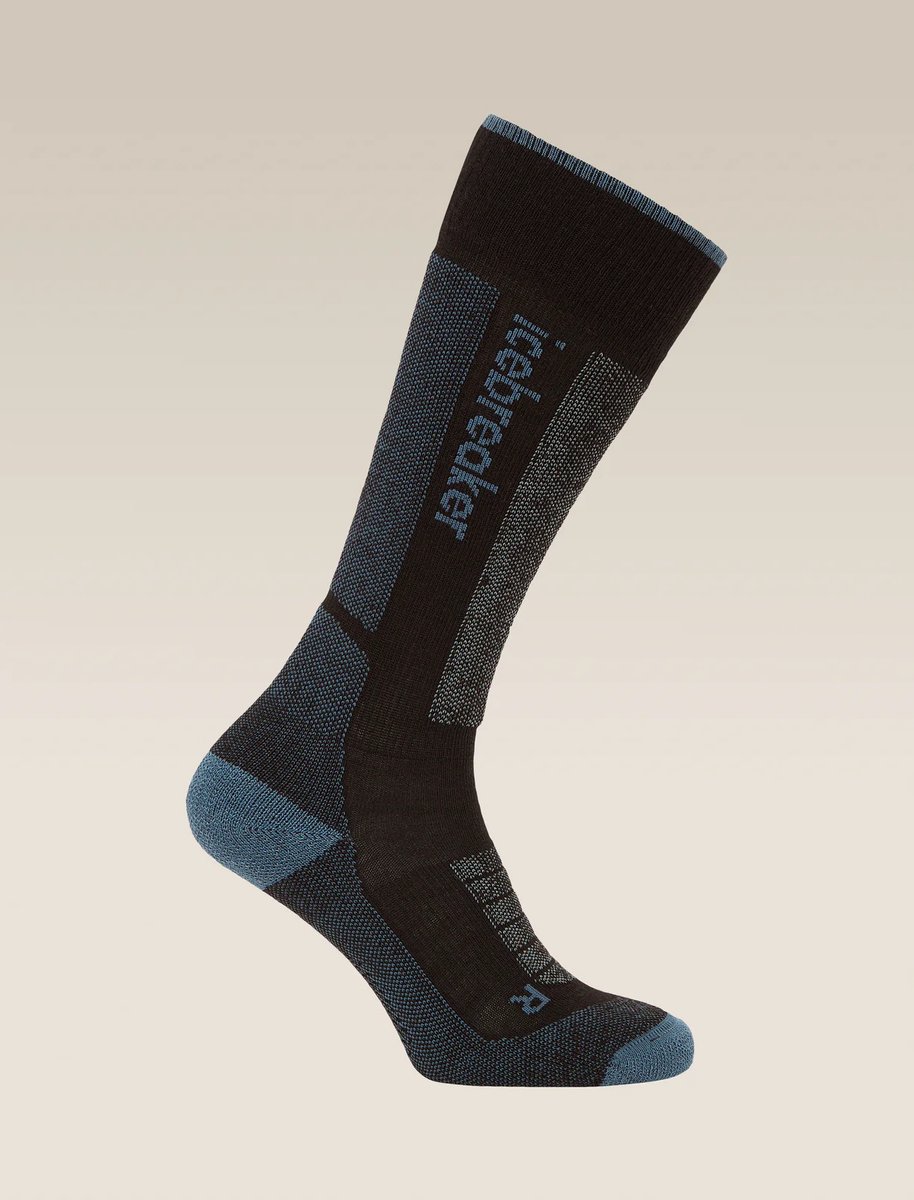 Icebreaker Dames skisokken Light Cushion Zwart