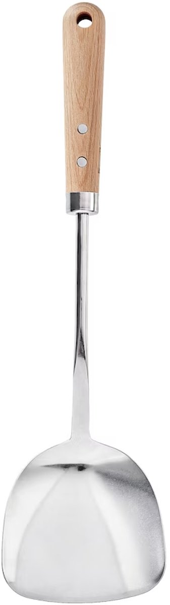 IKEA VARDAGEN Wokspatel - Roestvrij Staal/Beukenhout, 36 cm
