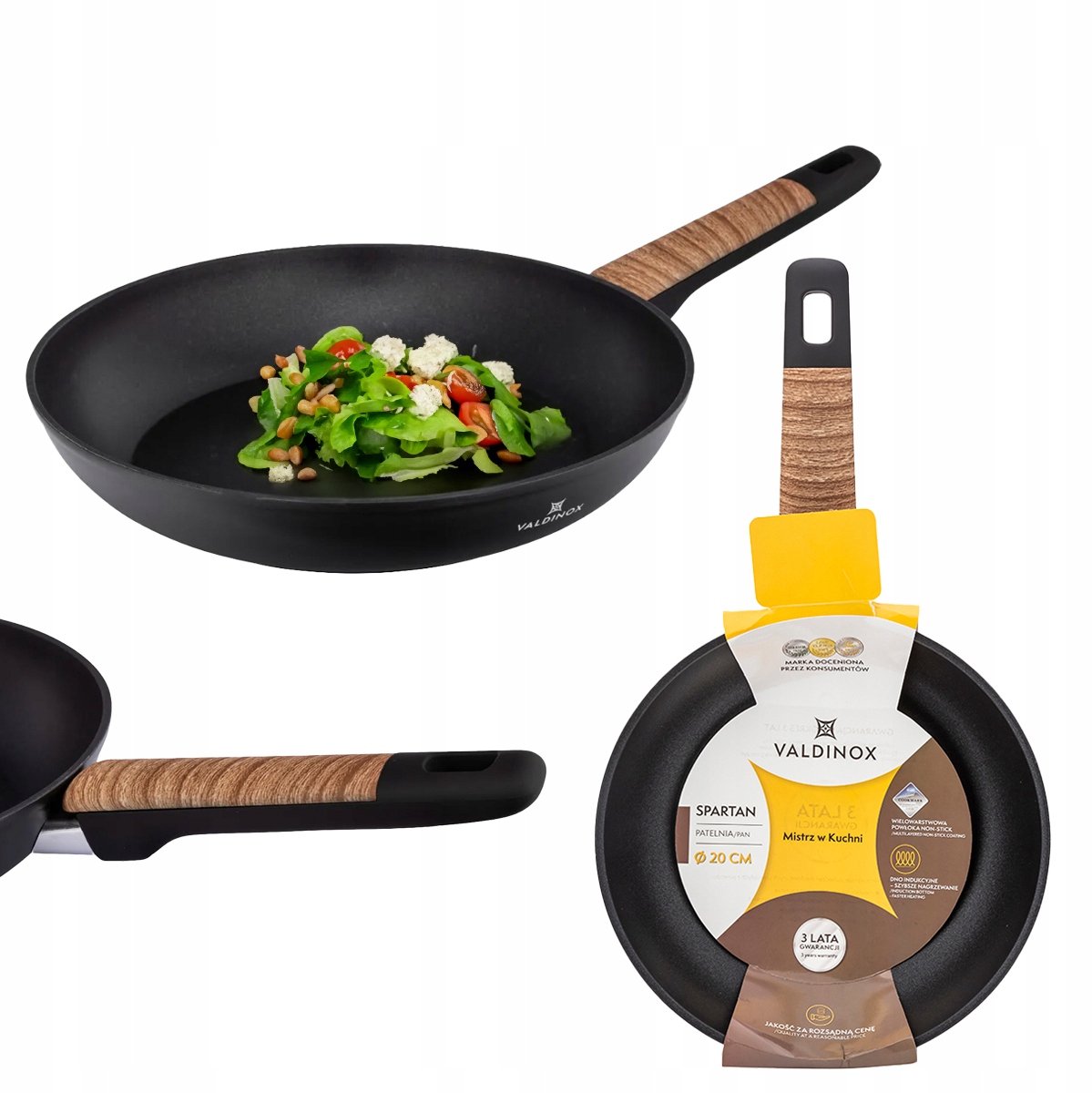 Valdinox Spartan Inductie Koekenpan Aluminium Non-stick 20 cm