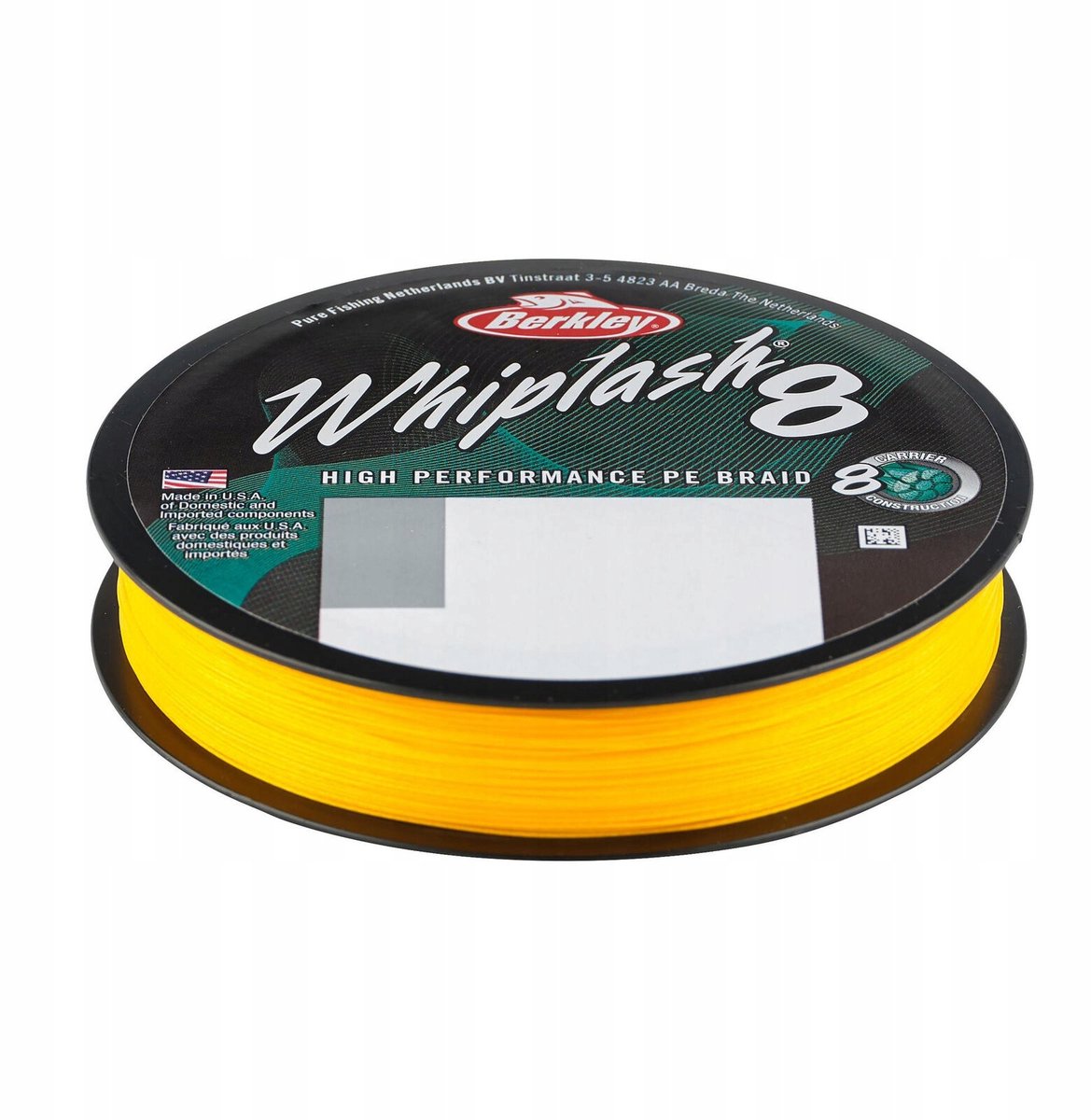 Berkley Whiplash 8X Gevlochten Lijn Geel 150m 0.10mm 14.8kg