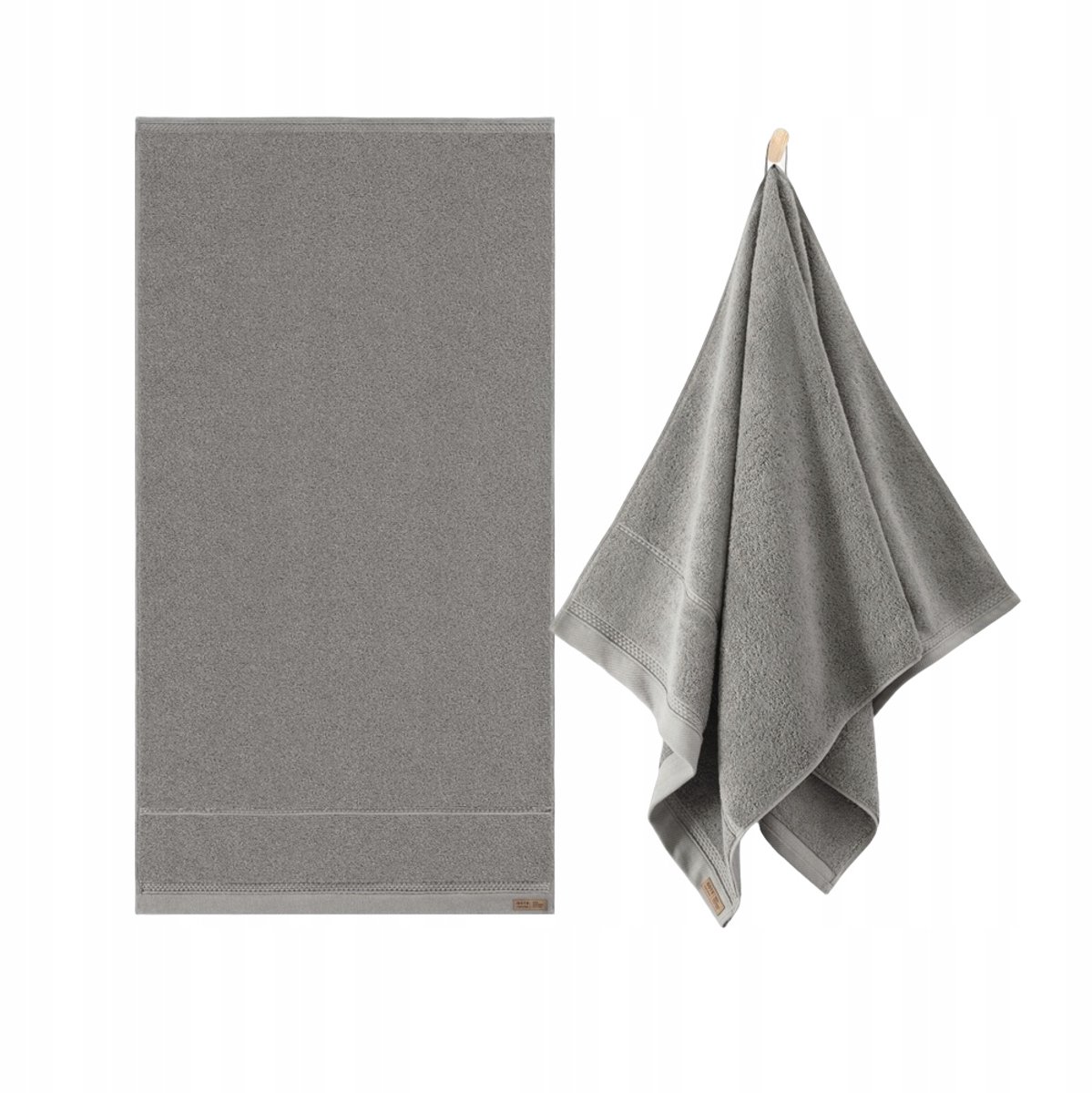 Zwoltex Queen Luxe Katoenen Badhanddoek Grijs 100x150cm 650g