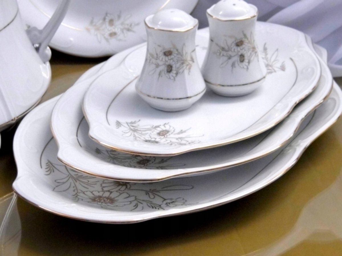 Kamélia Servies voor 6 personen - 30 delig - Eet- en Koffieservies